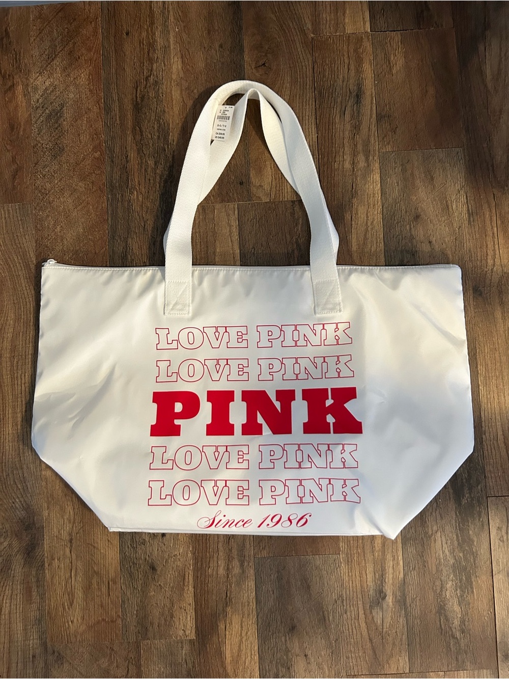 Victoria’s Secret PINK Insulated White Tote